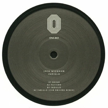 Jack Wickham – Indiglo (12", One Records, 2018) Back Cover