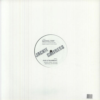 Jackie Gritness – Natural High (12", CQQL Records, 2026) Back Cover