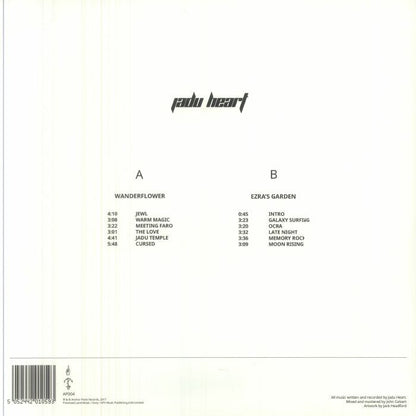 Jadu Heart – Wanderflower / Ezra's Garden (LP, Double EP, Anchor Point Records, 2017) Back Cover