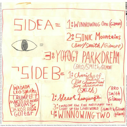 Jakob Bro , Wadada Leo Smith , Marcus Gilmore – Murasaki (LP, Loveland Records, 2025) Back Cover