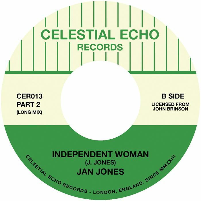 Jan Jones – Independent Woman (7", Celestial Echo, 2026) Back Cover