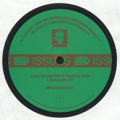 Jana Koubková , Panta Rhei – Lbdissues EP (12", LBD Sounds, 2026) Back Cover