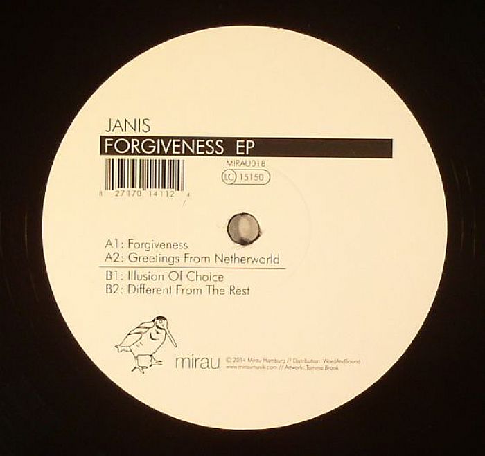 Janis – Forgiveness Ep (12", Mirau, 2014) Back Cover