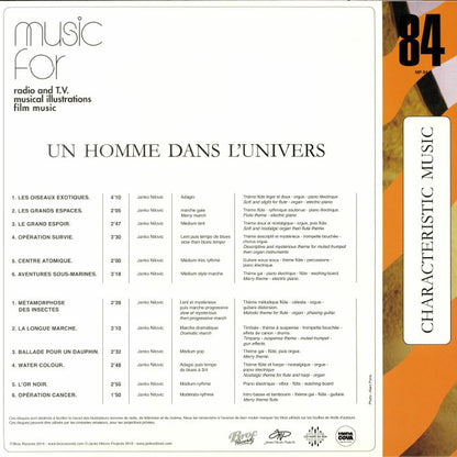 Janko Nilovic – Un Homme Dans L'Univers (LP, Broc Recordz, 2019) Back Cover