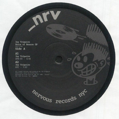 Jay Tripwire – Voice Of Reason (12", Nervous Records, 2026) Front Cover