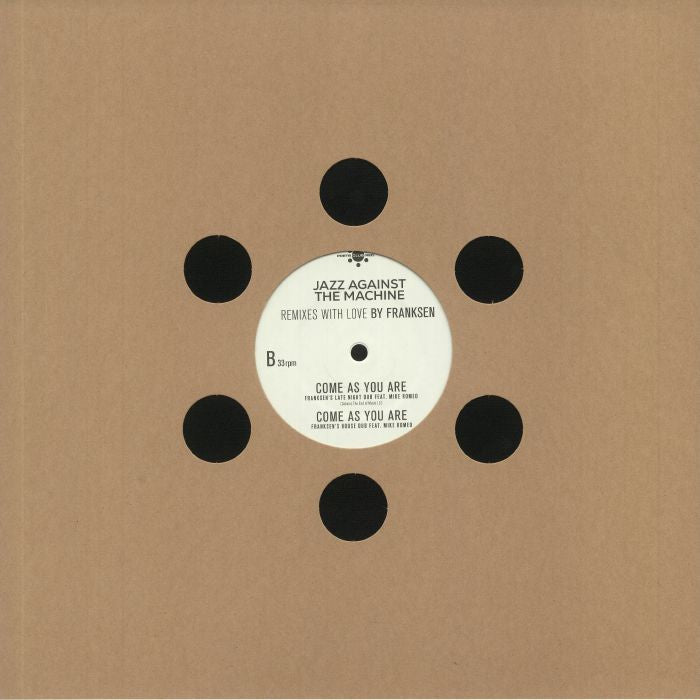 Jazz Against The Machine – Remixes With Love: By Franksen (12", in die-cut sleeve, Poets Club, 2021) Back Cover