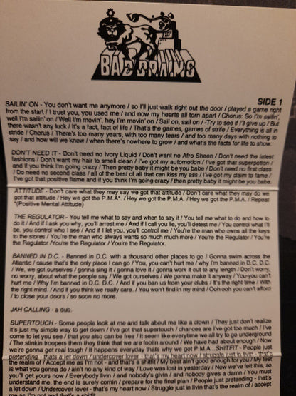 Bad Brains – Bad Brains (Cassette, Bad Brains Records, 2021) Image 7