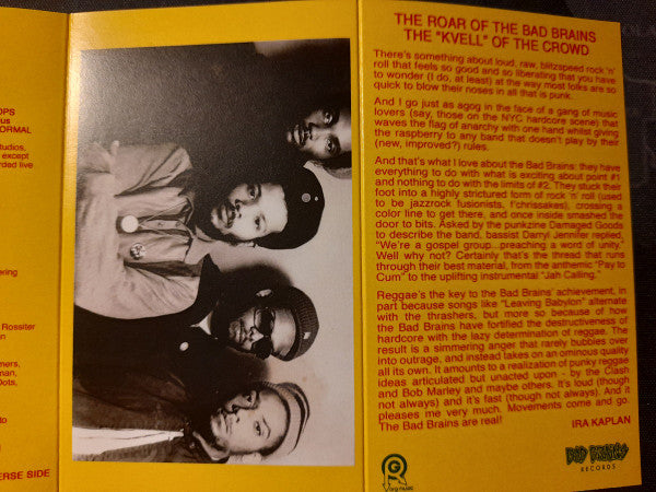 Bad Brains – Bad Brains (Cassette, Bad Brains Records, 2021) Image 6