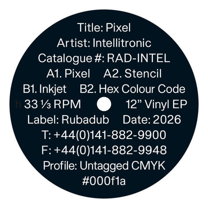 Intellitronic – Pixel (12", Rubadub, 2026) Back Cover