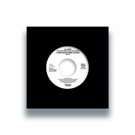 Ai Kent with The Disco Love Orchestra – Come Back Home (Again) (7", Big Love, 2026) Front Cover