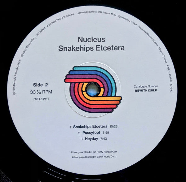 Nucleus – Snakehips Etcetera (LP, Be With Records, 2023) Image 4