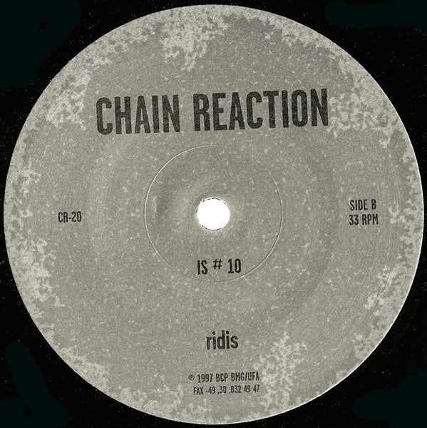 Ridis – Triangle / Foto / Is # 10 (12", Chain Reaction, 1997) Back Cover