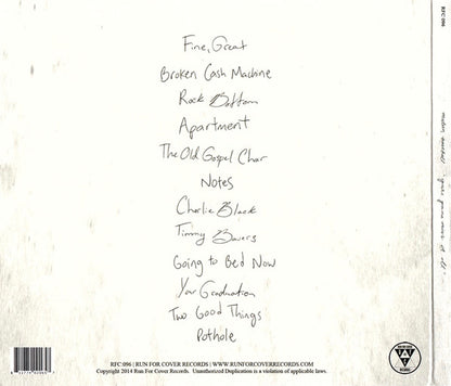 Modern Baseball – You're Gonna Miss It All (CD, Run For Cover Records, 2014) Back Cover