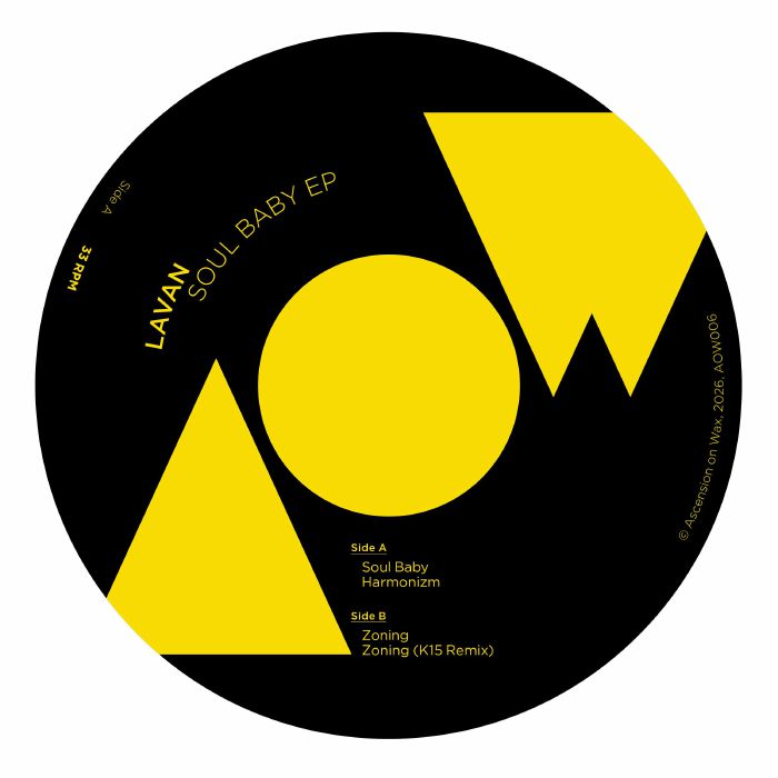 Lavan – Soul Baby EP (12", Ascension On Wax, 2026) Front Cover