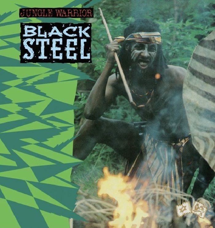 Black Steel – Jungle Warrior (reissue) (LP, Ariwa Sounds, 2026) Front Cover