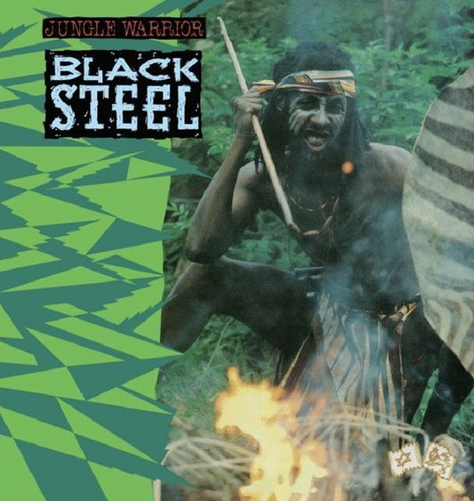 Black Steel – Jungle Warrior (reissue) (LP, Ariwa Sounds, 2026) Front Cover