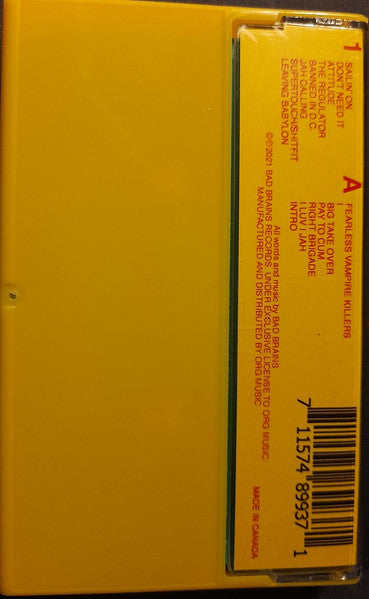 Bad Brains – Bad Brains (Cassette, Bad Brains Records, 2021) Back Cover