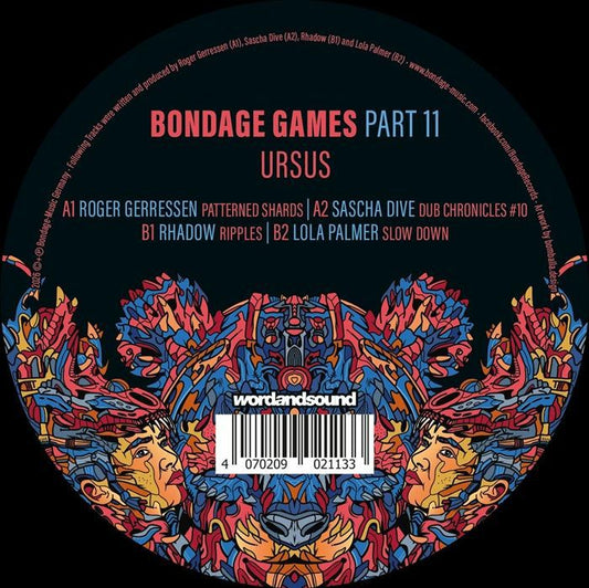 Roger Gerressen / Sascha Dive / Rhadow / Lola Palmer – Bondage Games Part 11: Ursus (12", Bondage, 2026) Front Cover