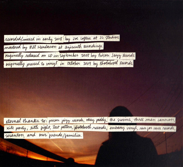 Tigers Jaw – Tigers Jaw (CD, Run For Cover Records, 2010) Back Cover