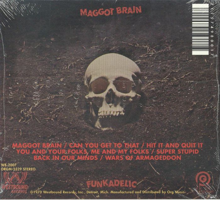 Funkadelic – Maggot Brain (CD, ORG Music, 2026) Back Cover