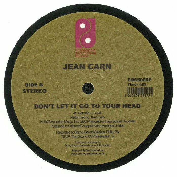 Jean Carn – Was That All It Was (12", Philadelphia International Records, 2018) Back Cover