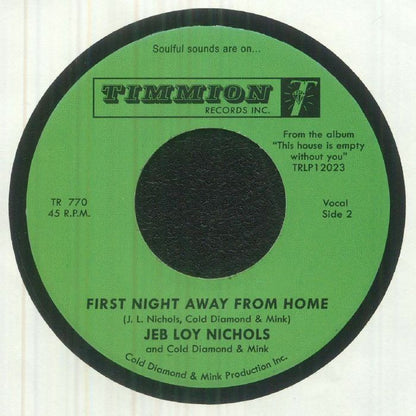 Jeb Loy Nichols Cold Diamond & Mink – Do The Get Together (7", Timmion Records, 2026) Back Cover