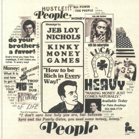 Jeb Loy Nichols – Kinky Money Games (7", Ital Counselor, 2024) Front Cover