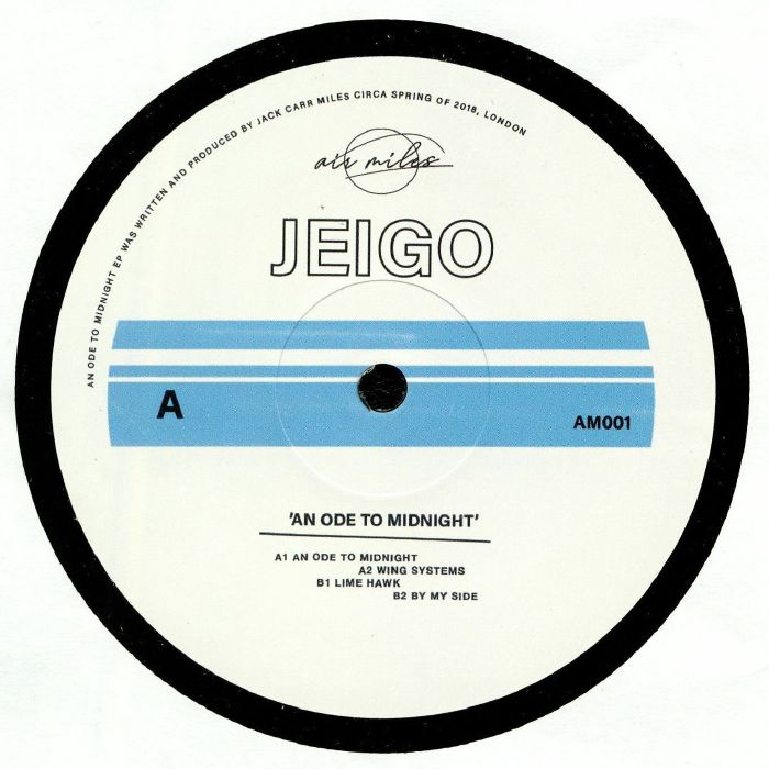 Jeigo – An Ode To Midnight (12", Air Miles, 2019) Front Cover