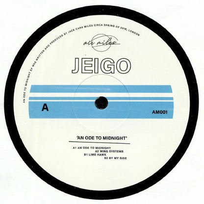 Jeigo – An Ode To Midnight (12", Air Miles, 2019) Front Cover