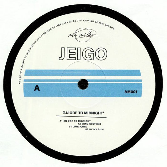 Jeigo – An Ode To Midnight (12", Air Miles, 2019) Front Cover