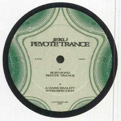Jeku – Peyote Trance (12", Non-Temporal, 2025) Back Cover