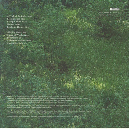 Jem Finer , John Matthias – Almost Starlight (LP, Touch, 2026) Back Cover