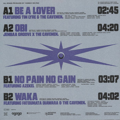 Jembaa Groove – Be A Lover (12", Agogo Records, 2026) Back Cover