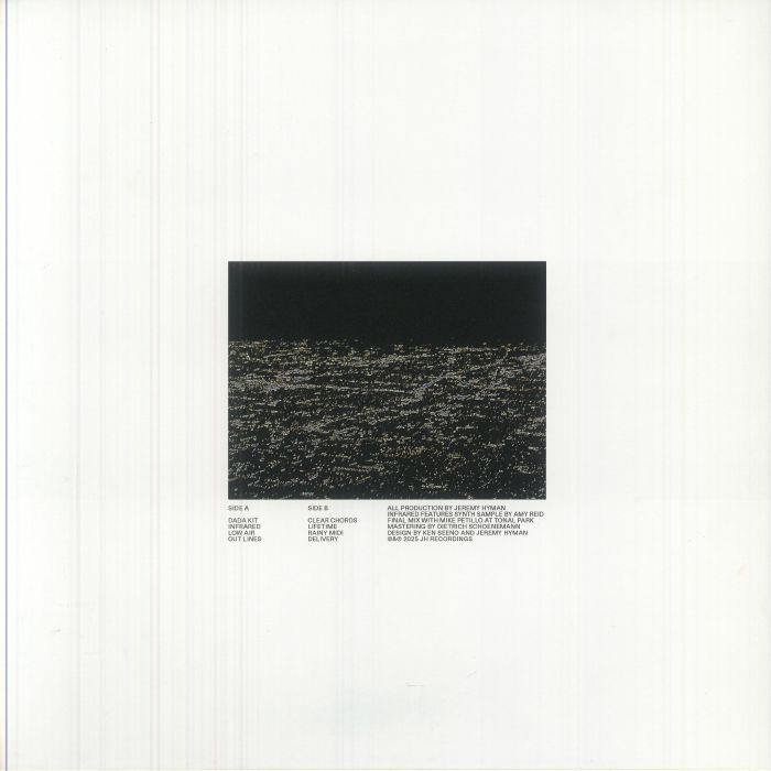 Jeremy Hyman – Low Air (LP, JH Recordings, 2025) Back Cover