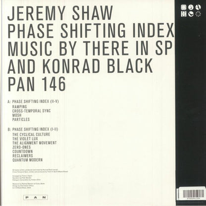 Jeremy Shaw – Phase Shifting Index (LP, Pan, 2025) Back Cover