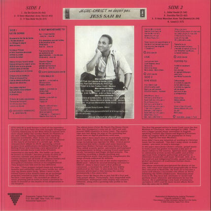 Jess Sah Bi – Jesus Christ Ne Decoit Pas (LP, Awesome Tapes From Africa, 2026) Back Cover