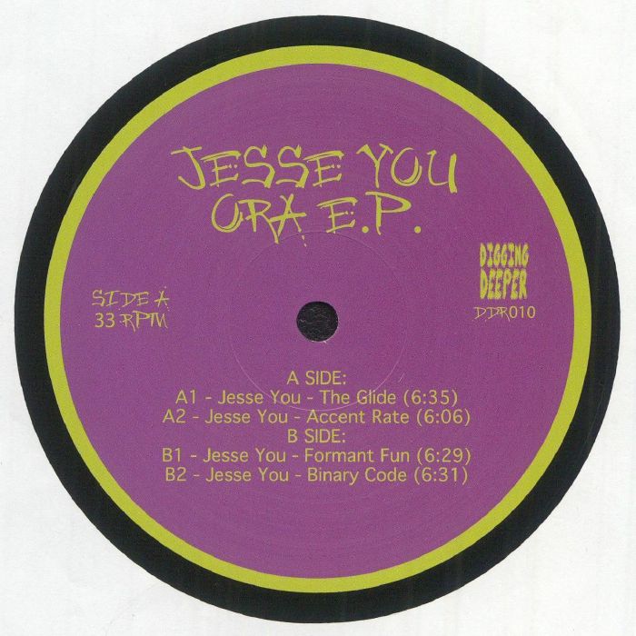 Jesse You – Ora E.P. (12", Digging Deeper Music, 2025) Front Cover