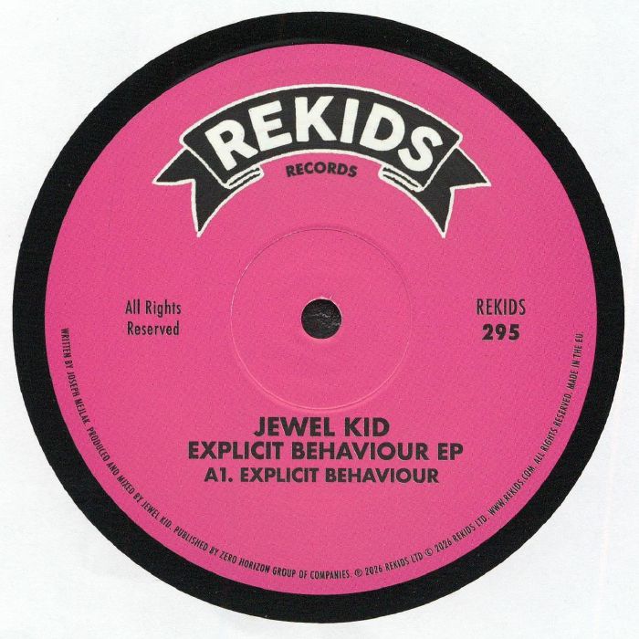 Jewel Kid – Explicit Behaviour EP (12", REKIDS, 2026) Front Cover