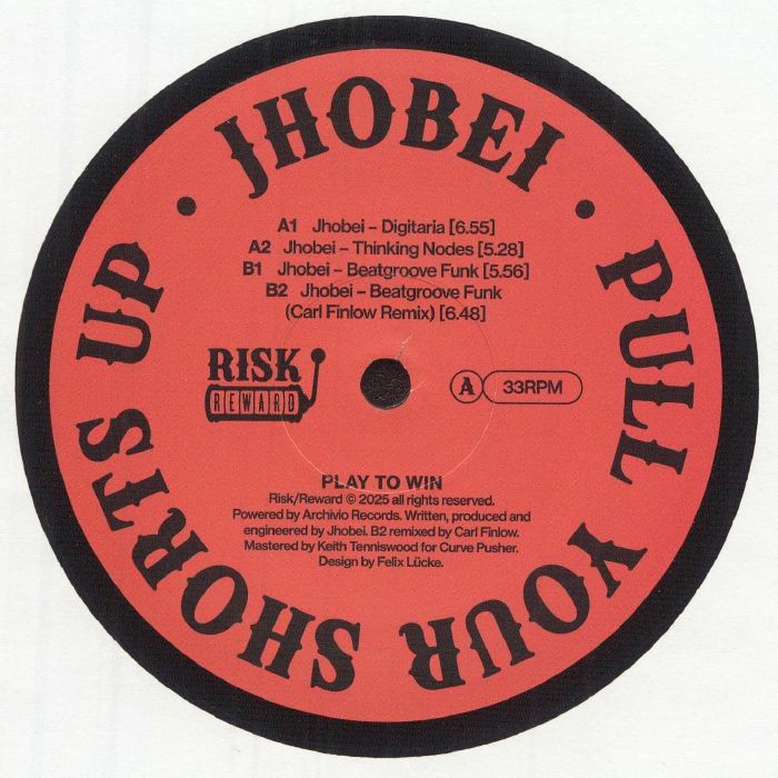 Jhobei – Pull Your Shorts Up (12", Risk/Reward, 2025) Front Cover