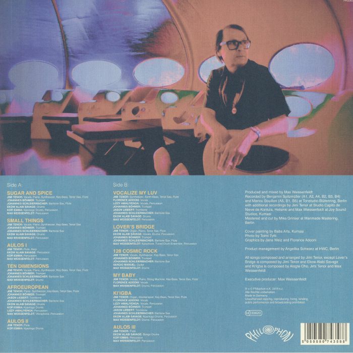 Jimi Tenor – Aulos (LP, Philophon, 2020) Back Cover