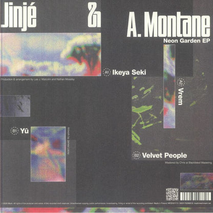 Jinjé A. Montane – Neon Garden EP (12", Mesh, 2025) Back Cover