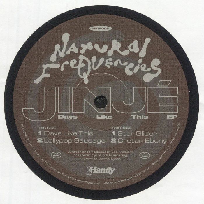 Jinjé – Days like this (12", Handy Records, 2025) Front Cover