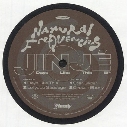 Jinjé – Days like this (12", Handy Records, 2025) Front Cover
