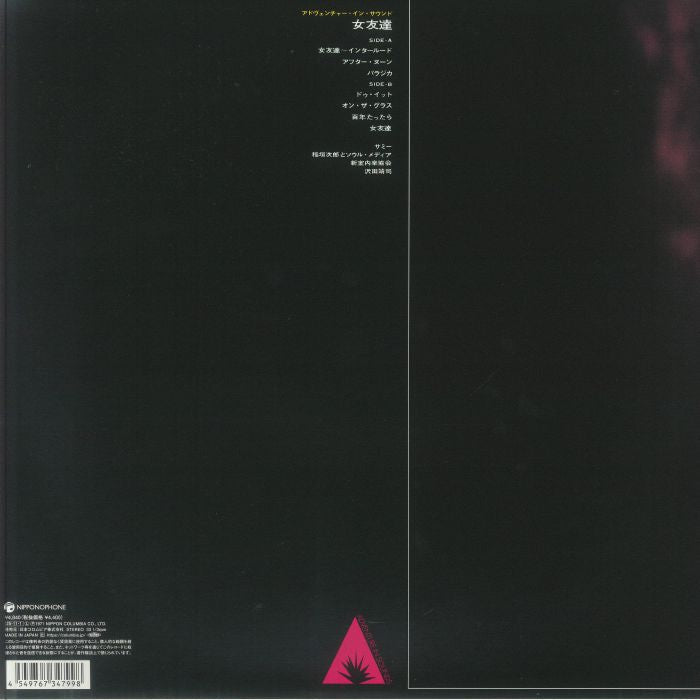 Jiro Inagaki & Soul Media – Wandering Birds 女友達 (LP, Clear Purple, Nipponophone, 2025) Back Cover