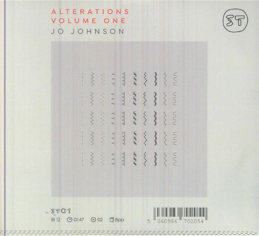 Jo Johnson – Alterations Volume One (2xCD, Silver Threads, 2025) Front Cover