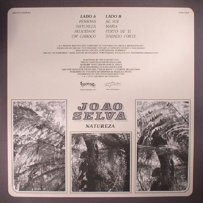 Joao Selva – Natureza (LP, Favorite Recordings, 2017) Back Cover