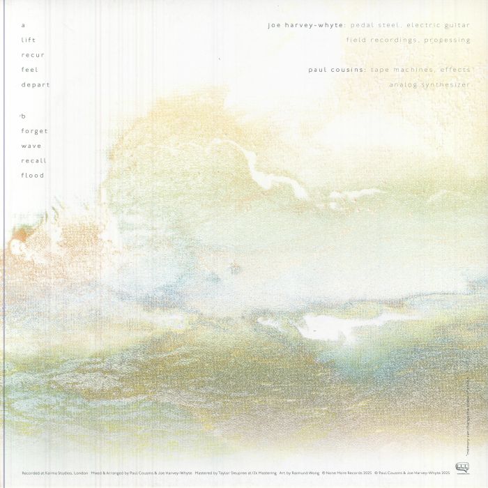Joe Harvey-Whyte Paul Cousins – In A Fugue State (12", None More Records, 2025) Back Cover