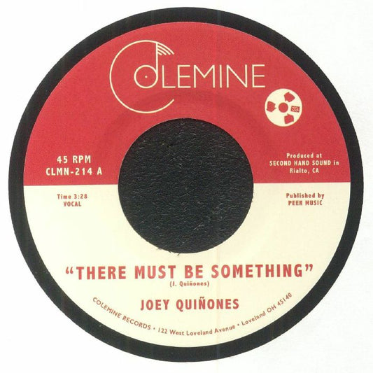 Joey Quiñones – There Must Be Something (7", Colemine Records, 2022) Front Cover