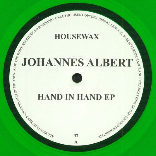 Johannes Albert – Hand In Hand EP (12", Translucent Green, Housewax, 2026) Front Cover