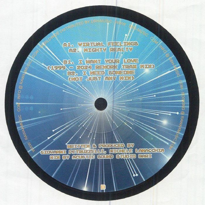 John De La Noise – Virtual Feelings EP (12", Chiwax, 2026) Back Cover